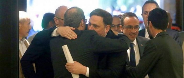 Junqueras y Torra estudiaron el adelanto electoral antes de la suspensión de su semilibertad