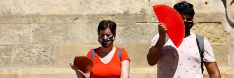 España. Temperaturas altas en la mitad sur y noreste peninsular e intensas rachas de viento en Canarias