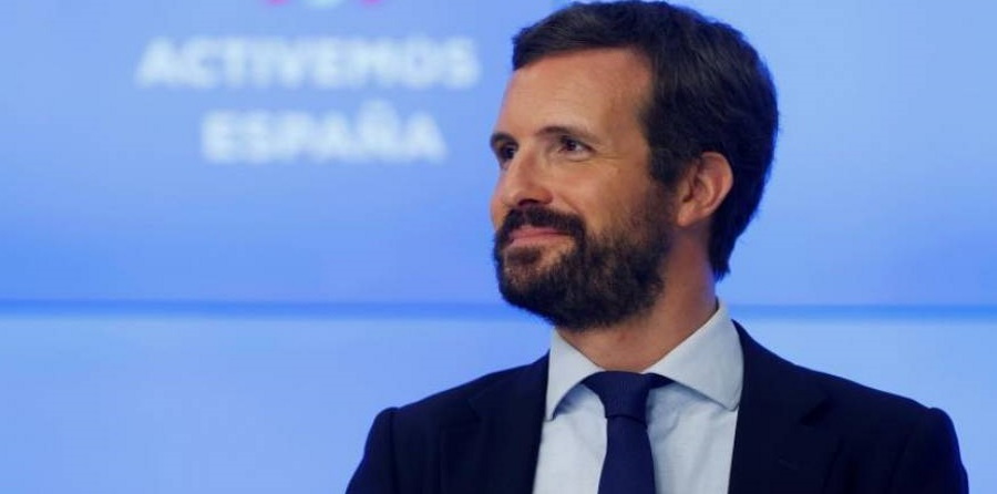 FOTOGRAFÍA. MADRID (ESPAÑA), 20.08.2020. El líder del PP, Pablo Casado, durante la reunión de la Junta Directiva. Efe