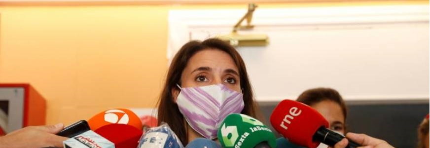 FOTOGRAFÍA. MADRID (ESPAÑA), 24.08.2020. La ministra de Igualdad, Irene Montero. Efe