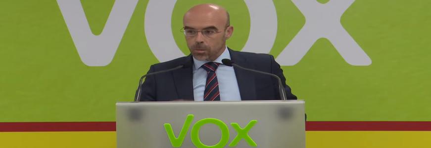 FOTOGRAFÍA. MADRID (ESPAÑA), 31.08.2020. El vicepresidente Primero de Acción Política de VOX y eurodiputado, Jorge Buxadé. Ñ Pueblo