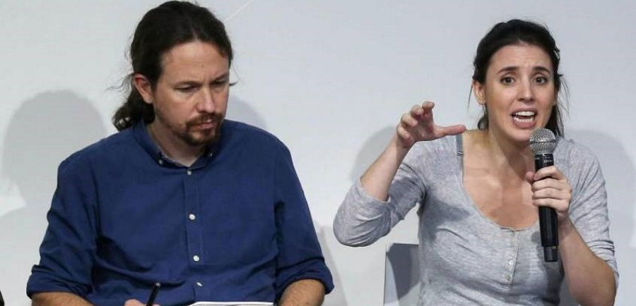 FOTOGRAFÍA. MADRID (ESPAÑA), AÑO 2019. El vicepresidente segundo del Gobierno, Pablo Iglesias, y la ministra de Igualdad, Irene Montero. Efe