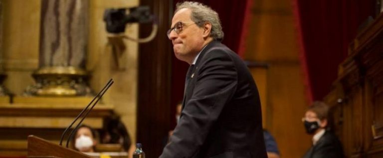 Torra: «Los ministros de Podemos deben dimitir inmediatamente por facilitar la huida» del rey Juan Carlos