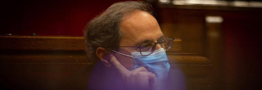 FOTOGRAFÍA. PARLAMENTO DE CATALUÑA (BARCELONA) ESPAÑA, AGOSTO 2020. El presidente de la Comunidad autónoma de Cataluña, Joaquim Torra Pla, alias Quim Torra. Efe