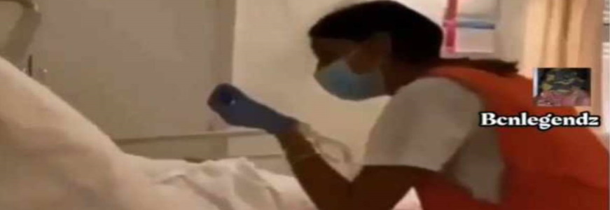 FOTOGRAFÍA. TARRASA (BARCELONA) CATALUÑA (ESPAÑA), 24.08.2020. Dos mujeres sanitarias maltratan a una anciana en una Residencia de gente mayor. Ñ pueblo