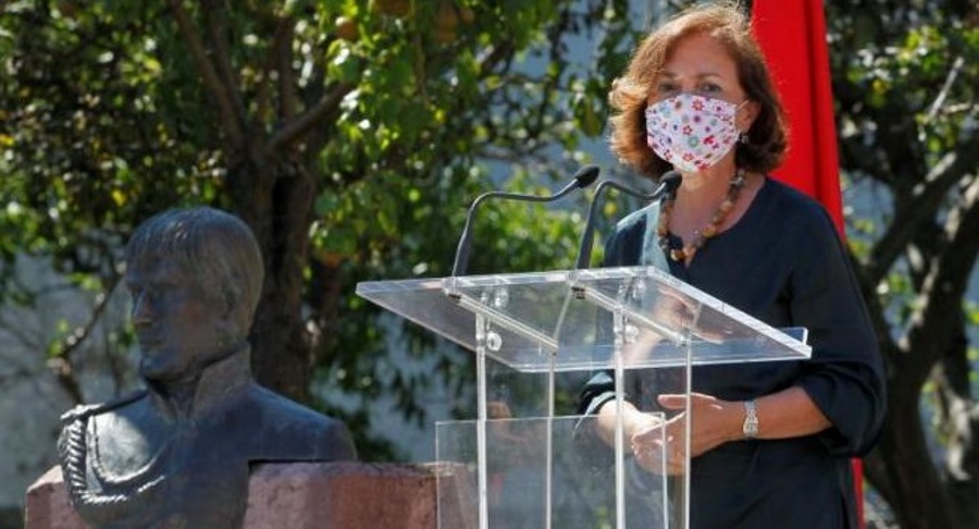 FOTOGRAFÍA. TUÑA (OVIEDO) ASTURIAS (ESPAÑA), 05.08.2020. La vicepresidente Primera del Gobierno de coalición de ultraizquierda, Carmen Calvo. Efe