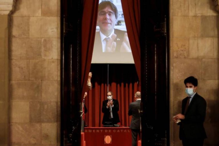 Quim Torra: «No acepto mi destitución». Ha sido un «golpe de Estado» de España «contra» Cataluña