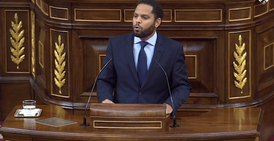FOTOGRAFÍA. CONGRESO DE LOS DIPUTADOS (MADRID) ESPAÑA, 09.09.2020. El diputado del Grupo Parlamentario de VOX por Barcelona Garriga. Ñ pueblo