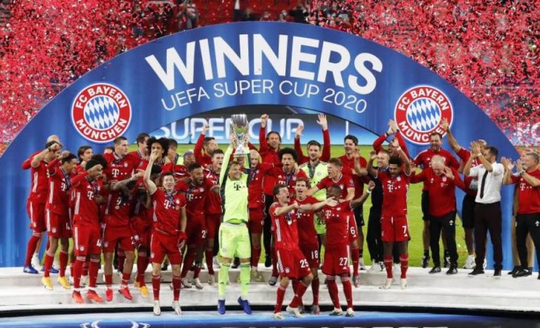 Bayern (Alemania) gana la Supercopa de Europa ante Sevilla (España) en el Puskas Arena de Budapest (2-1)