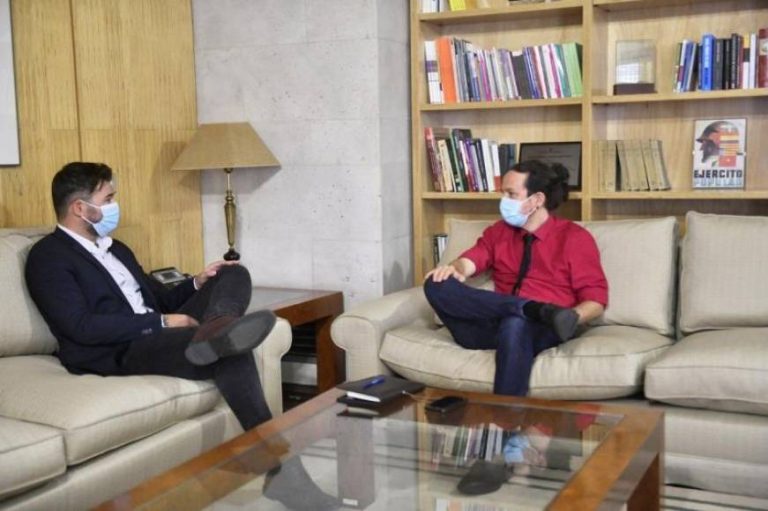 «Buena sintonía» en las reuniones de Pablo Iglesias con ERC y Bildu para negociar los presupuestos 
