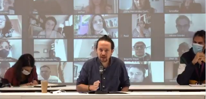 FOTOGRAFÍA. MADRID (ESPAÑA), 19.09.2020. En la imagen el coleta Pablo Manuel Iglesias Turrión, alias Pablo Iglesias. Ñ Pueblo