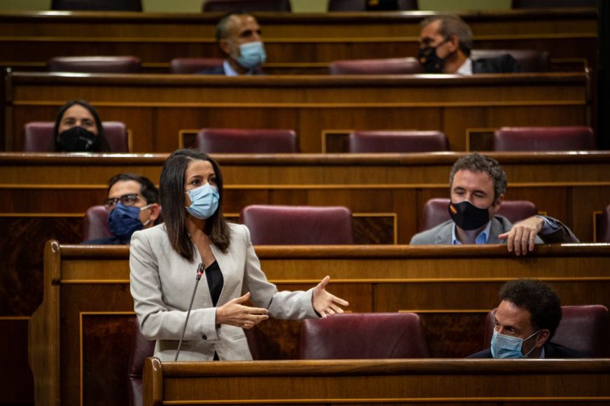 FOTOGRAFÍA. MADRID (ESPAÑA), 30.09.2020. La líder de Ciutadans partit de la Ciudadanía Ciudadanos(Cs), Inés Arrimadas García. Ñ Pueblo