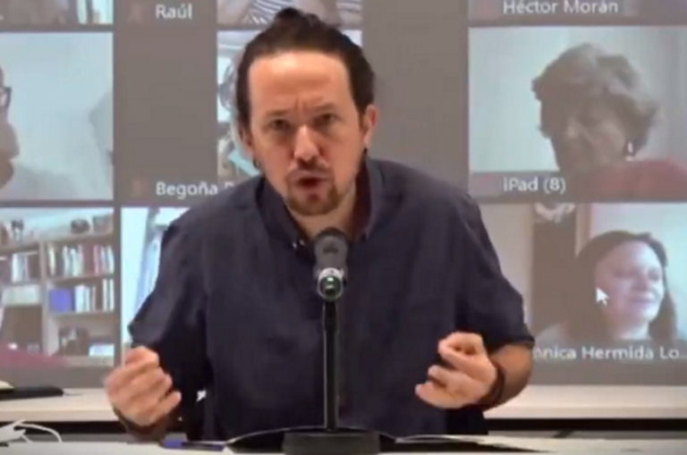 Pablo Iglesias: «Vox quiere dar una patada en el culo a los inmigrantes, comunistas, feministas, independentistas» y proetarras