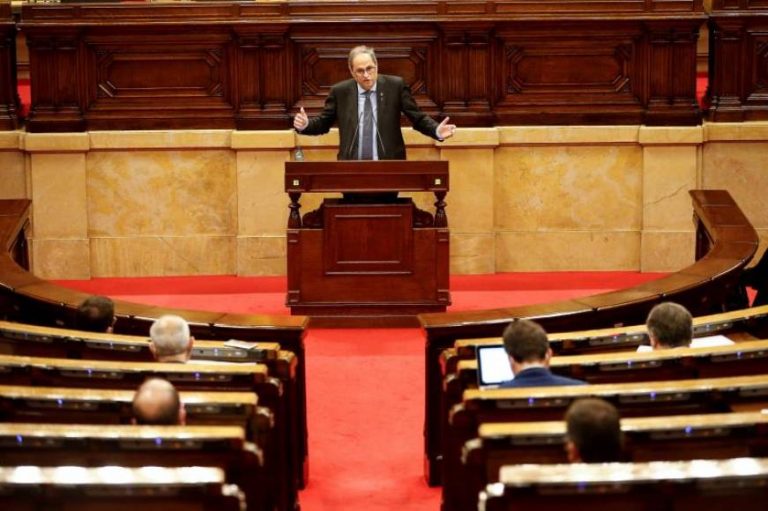 JxCAT y ERc invitan al delincuente expresidente Quim Torra a un Pleno del Parlamento de Cataluña