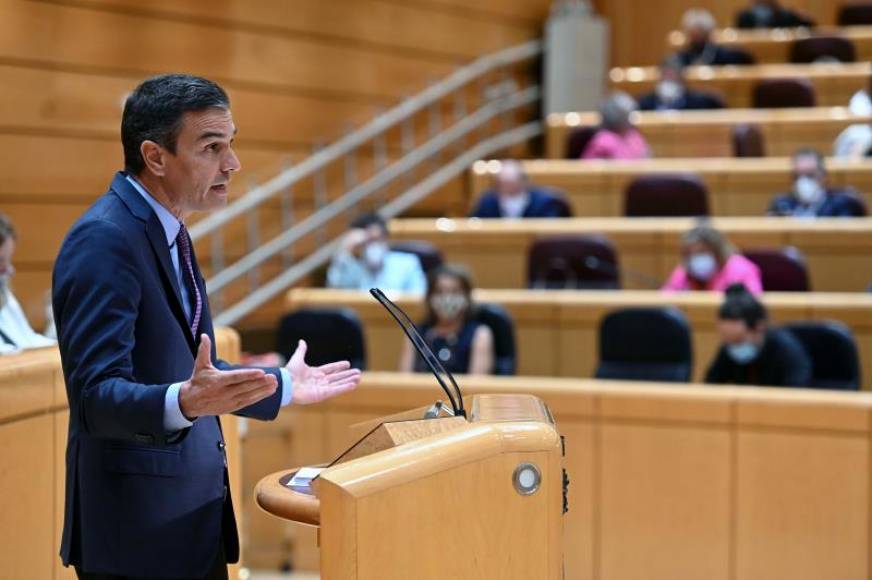 FOTOGRAFÍA. SENADO DEL REINO DE ESPAÑA (MADRID) ESPAÑA, 08.09.2020. El presidente del Gobierno de coalición comunista de España, Pedro Sánchez. Efe
