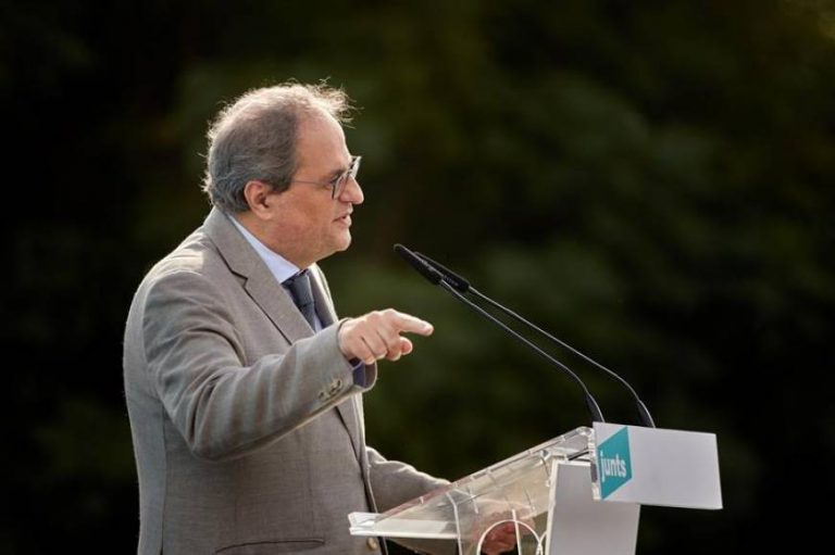 El expresidente de la Generalitat Quim Torra insta a CUP, ERC y JxCAT pactar la independencia con el 50 % de los votos
