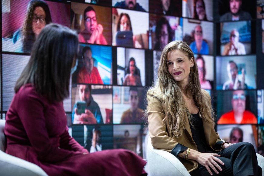 FOTOGRAFÍA. MADRID (ESPAÑA), 17.10.2020. La presidente de Ciudadanos (Cs), Inés Arrimadas García (i). Ñ pueblo