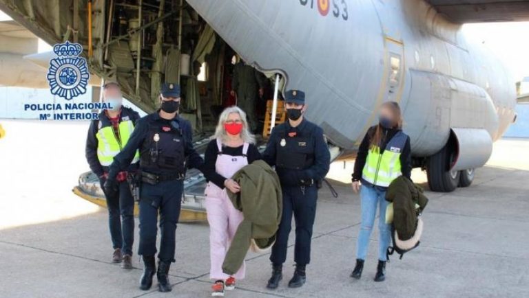 La terrorista de ETA Natividad Jauregui llega a España