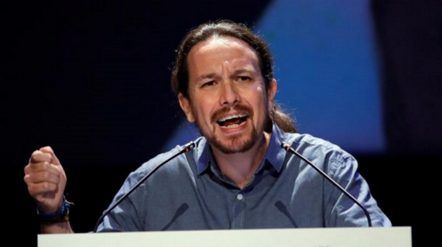 FOTOGRAFIA. MADRID (ESPAÑA), 30.10.2017. El secretario general de Podemos, Pablo Iglesias, interviene en la jornada que organiza su formación. Efe