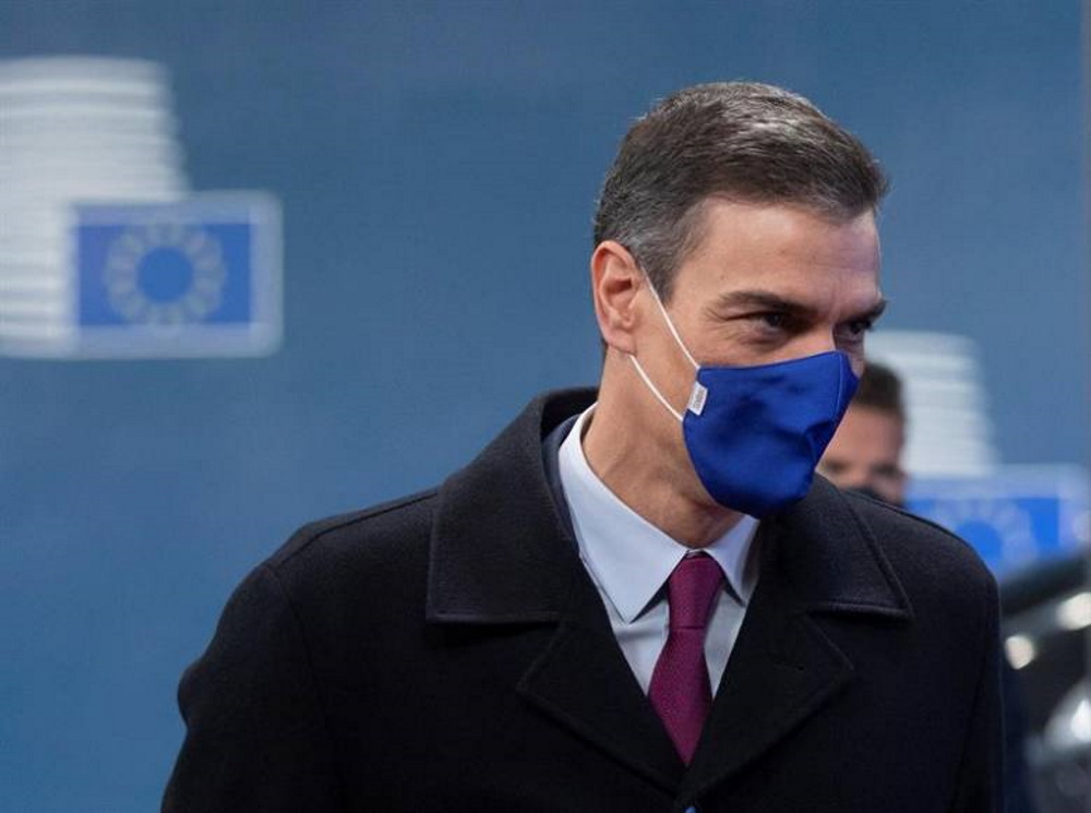 FOTOGRAFÍA. BRUSELAS (BÉLGICA), 02.11.2020. El presidente del Gobierno, Pedro Sánchez, ha señalado esta noche sobre los atentados de Austria. Efe