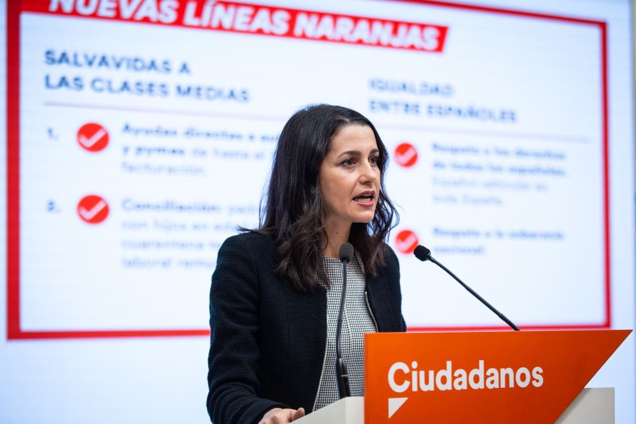FOTOGRAFÍA. MADRID (ESPAÑA), 10.11.2020. la presidente de Ciudadanos (Cs), Inés Arrimadas García. Ñ Pueblo (2)