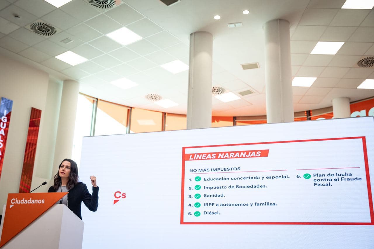 FOTOGRAFÍA. MADRID (ESPAÑA), 10.11.2020. la presidente de Ciudadanos (Cs), Inés Arrimadas García. Ñ Pueblo.socioseparati