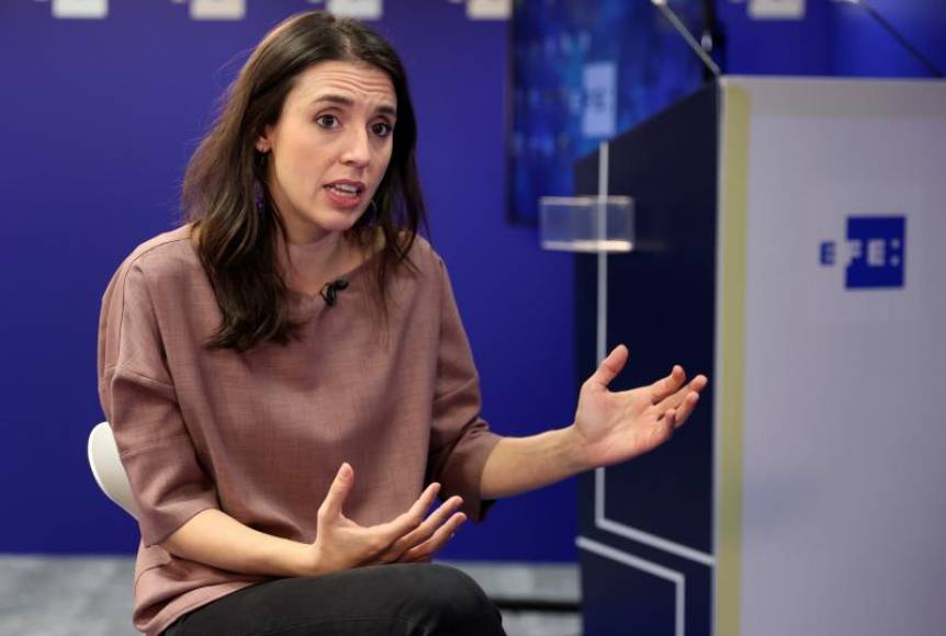 FOTOGRAFÍA. MADRID (ESPAÑA), 19.11.2020. La ministra de Igualdad del Gobierno socioseparatista de España y dirigente de la ultraizquierda en España, Irene Montero Gil (Podemos), Efe