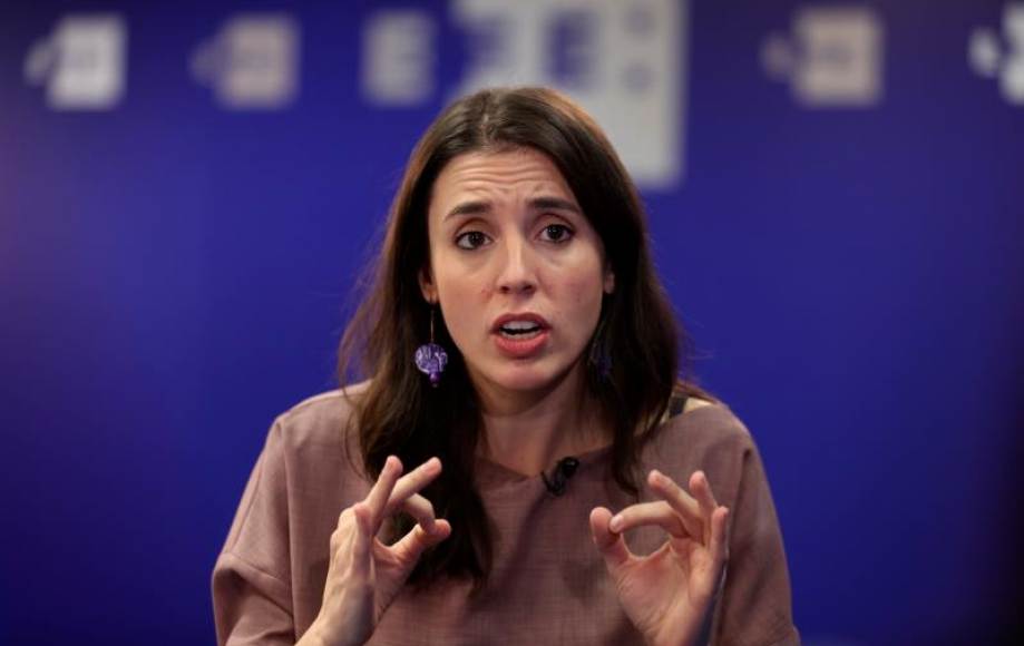 FOTOGRAFÍA,. MADRID (ESPAÑA), 23.11.2020 La ministra de Igualdad del Gobierno de coalición socioseparatista de España, Irene Montero Gil (Podemos), durante la entrevista. Efe