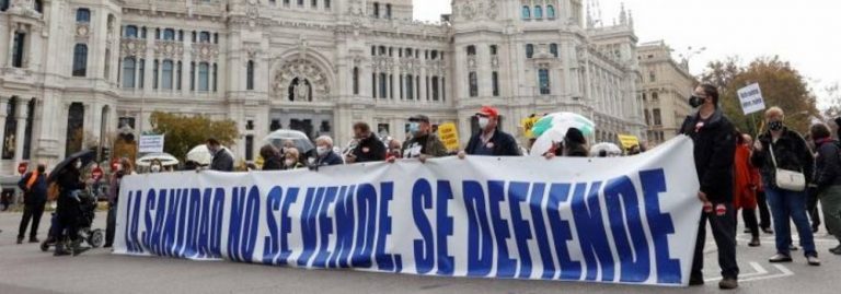 PSOE y Podemos movilizan 10.000 personas en Madrid en «defensa de la Sanidad Pública»