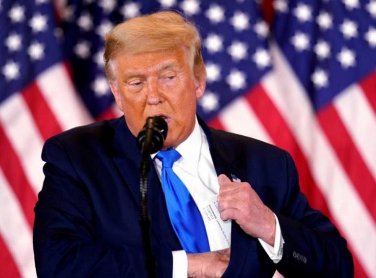 El presidente Trump declara su victoria en esos cuatro Estados clave