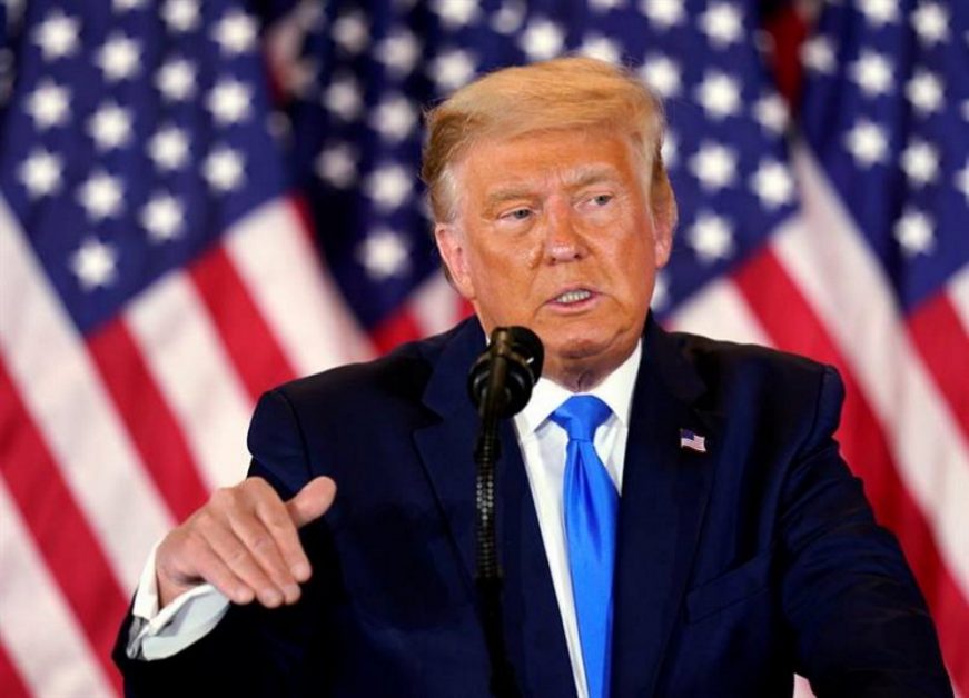 FOTOGRAFÍA. WASHINGTON (EEUU), 06.11.2020. En la imagen, el presidente de Estados Unidos, Donald J. Trump. Efe