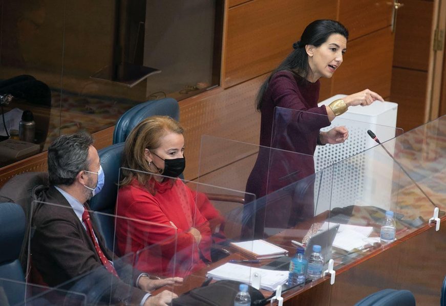 FOTOGRAFÍA. ASAMBLEA DE MADRID (MADRID) ESPAÑA, 03.12.2020. La portavoz de VOX en la Asamblea de Madrid, Rocío Monasterio. Ñ Pueblo (3)