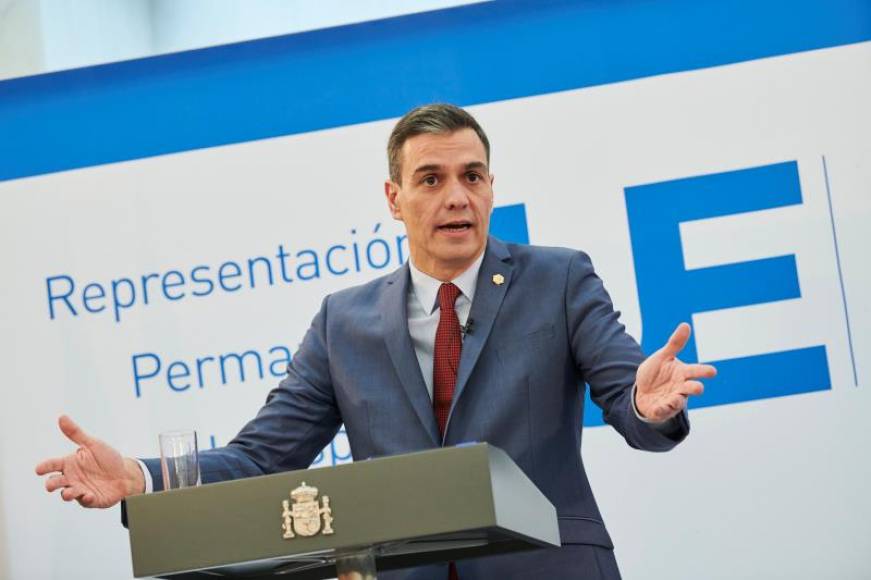 FOTOGRAFÍA. BRUSELAS (BÉLGICA), 10.12.2020. El presidente del Gobierno socioseparatista y socioetarra de España, Pedro Sánchez (PSOE). Efe (1)