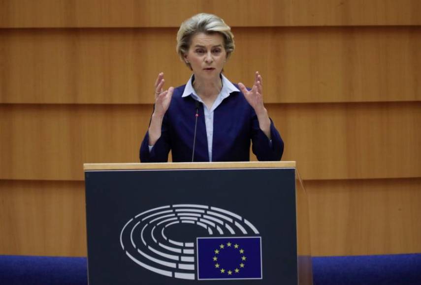 FOTOGRAFÍA. BRUSELAS (BÉLGICA), 17.12.2020. La presidente del Ejecutivo comunitario, Ursula von der Leyen. Efe