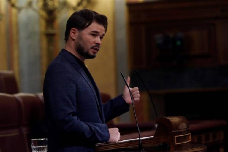 Rufián (ERC) a Sánchez: «Yo no creo en su voluntad, creo en su necesidad»