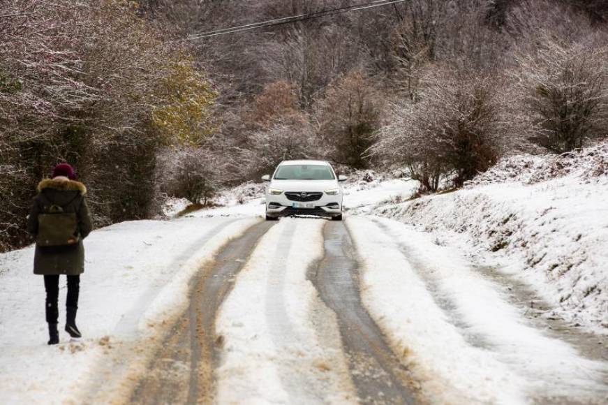FOTOGRAFÍA. ESPAÑA, 02.12.2020. Vista del puerto alavés de Okina este miércoles. Efe