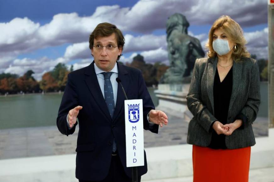 FOTOGRAFÍA. MADRID (ESPAÑA), 23.12.2020. El alcalde de Madrid, José Luis Martínez-Almeida durante la rueda de prensa tras la firma del acuerdo de presupuestos.Efe