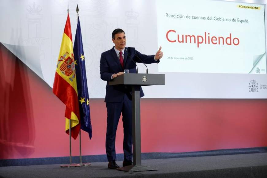 FOTOGRAFÍA. MADRID (ESPAÑA), 29.12.2020. El presidente del Gobierno de coalición socioseparatista, Pedro Sánchez Pérez Castejón (PSOE). Efe (1)