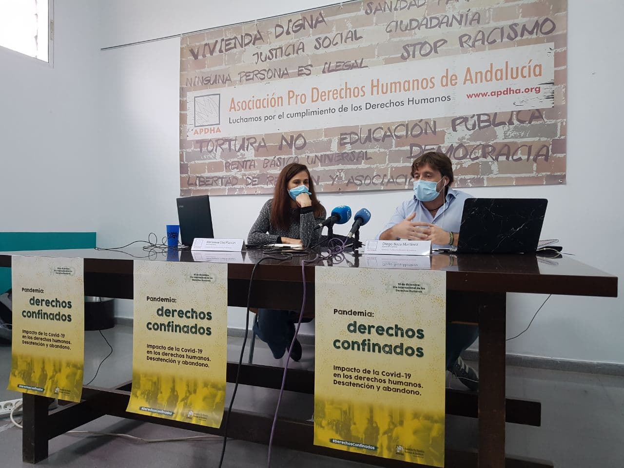 FOTOGRAFÍA. SEVILLA (ESPAÑA), 12.12.2020. La Asociación Pro Derechos Humanos de Andalucía (APDHA). Ñ pueblo