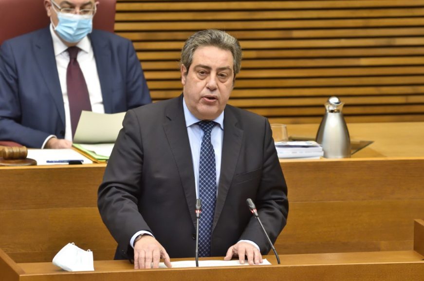 FOTOGRAFÍA. VALENCIA (ESPAÑA), 22.12.2020. El presidente y portavoz adjunto del Grupo Parlamentario VOX Comunidad Valenciana, José María Llanos. (Ñ Pueblo)