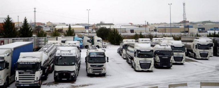900 camiones parados en Madrid