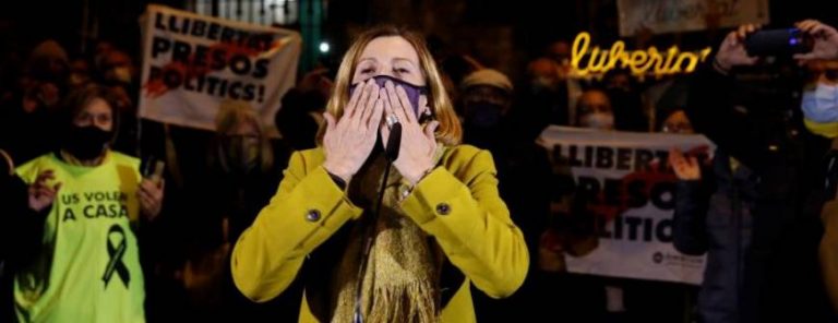 Los presos golpistas Junqueras y Forcadell participarán en la campaña del 14F, al cumplir la cuarta parte de su condena