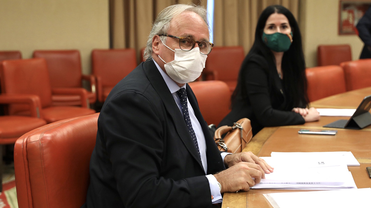 FOTOGRAFÍA. CONGRESO DE LOS DIPUTADOS (MADRID) ESPAÑA, 25.01.2021. El diputado de VOX por Barcelona la Congreso de los Diputados, Juan José Aizcorbe. (Ñ Pueblo)