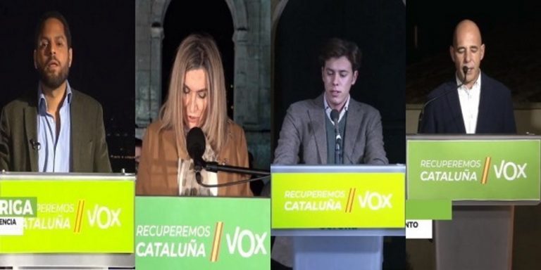 Los cabezas de lista de VOX salen a ganar el 14F catalán: «Hoy iniciamos un camino histórico»