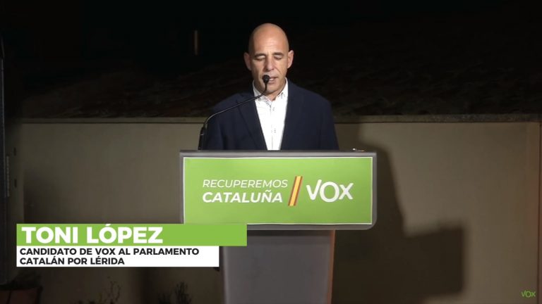 Lista electoral del 14F de VOX por Lérida al Parlamento de Cataluña