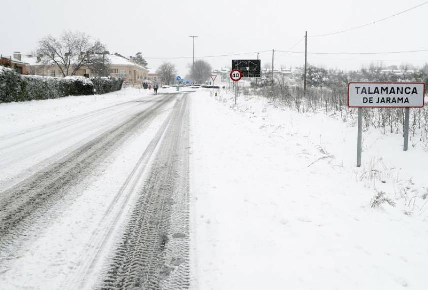 FOTOGRAFÍA. MADRID (ESPAÑA), 10.01.2021. Vista de la localidad madrileña de Talamanca del Jarama, Madrid. Efe