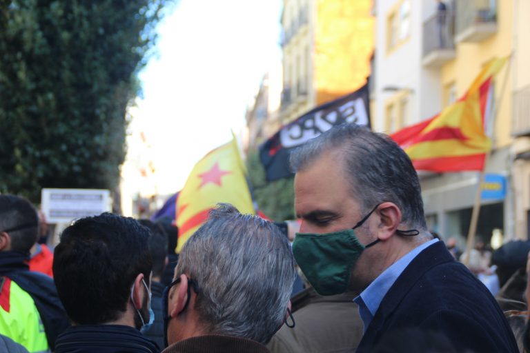 Imágenes de VOX plantando cara al separatismo y ultraizquierda en Reus (Tarragona), compaña electoral 14F
