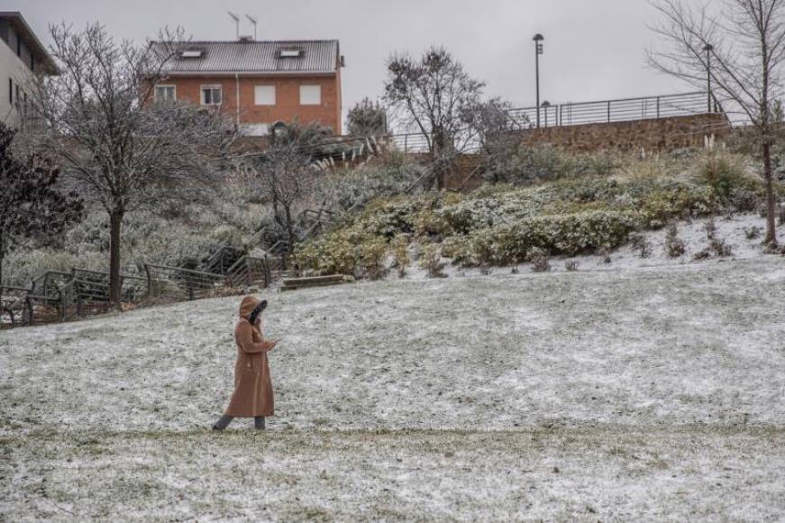 FOTOGRAFÍA. VALDEMORO (MADRID) ESPAÑA, 07.01.2021. Una persona pasea por el Parque de Enrique Tierno Galván. Efe