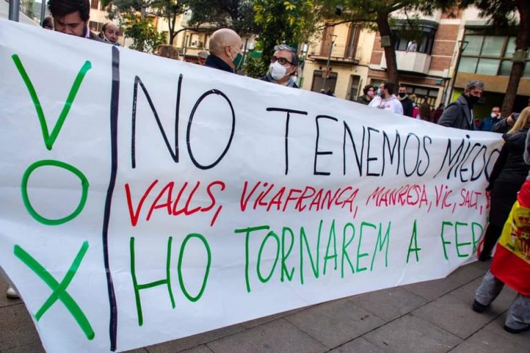 VOX a los separatistas de Valls, Vich y Salt: «No tenemos miedo, lo volveremos a hacer (Ho Tornarem a Fer)»