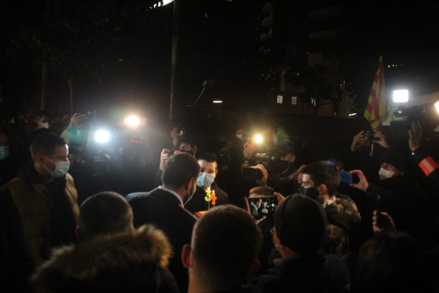 FOTOGRAFÍA. BARCELONA (ESPAÑA), 04.02.2021. Garriga, mitin VOX en El Bessos y Maresme (Barcelona. Ñ pueblo (1)